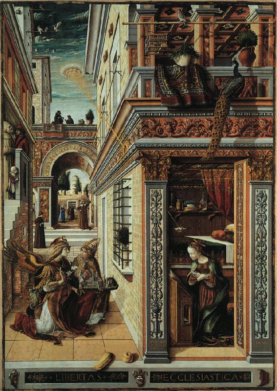 Carlo Crivelli Annunciation with Saint Emidius China oil painting art